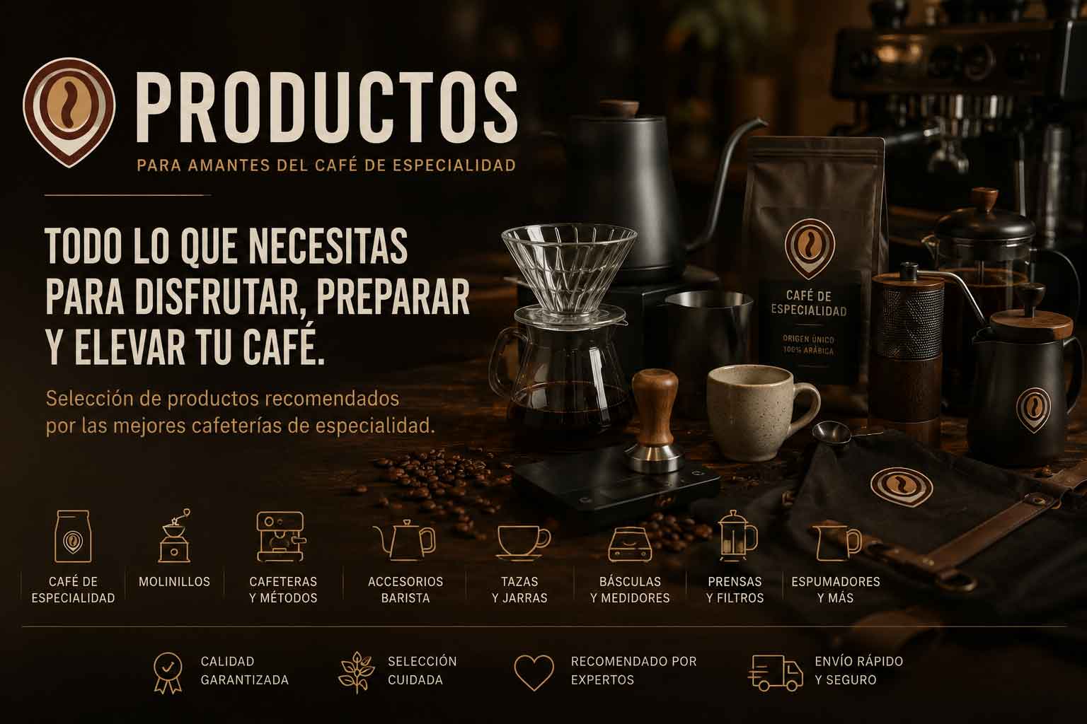 Comprar café de especialidad y productos cafeteros